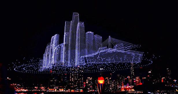 无人机光影奇境